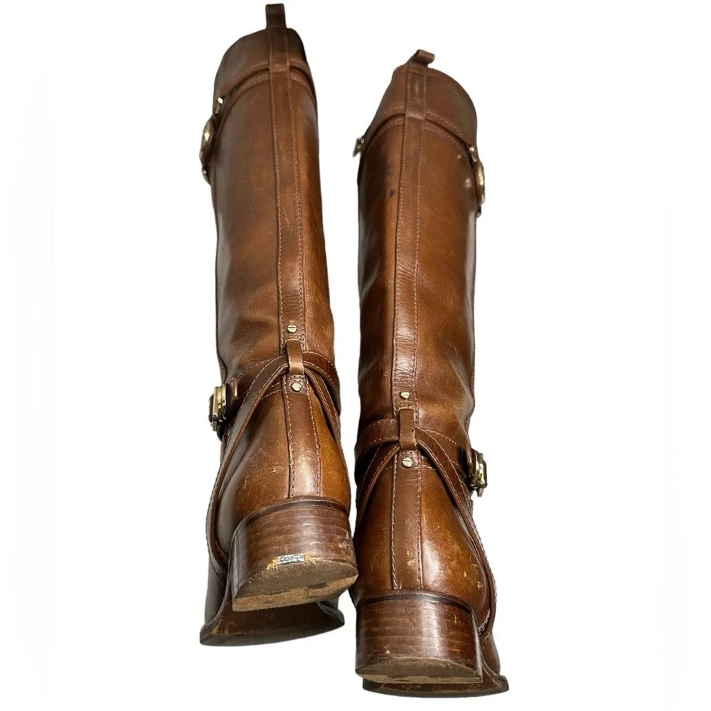 Tory burch riding boots 8 Brown